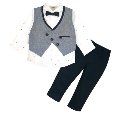 Waistcoat Set With Bow